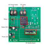 12V 24V Wireless Remote Control Solenoid Valve Switch Kit with Power Adapter (Model: 0020568)