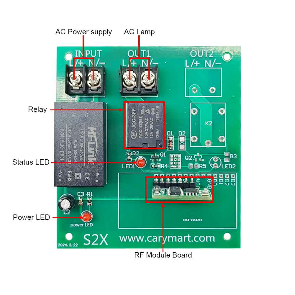 Soldered Remote Control Switch AC Electric Solenoid Valve with Wireless RF Remote Control Switch Kit ...