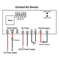 12V Wireless RF Transceiver DC Bidirectional Sync Module 3 mi (Model: 0023102)