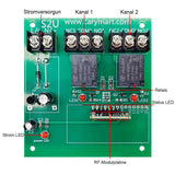 2 Way DC Power 10A Relay Output Waterproof Wireless Remote Control Switch Kit (Model: 0020196)