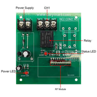 1 Way Waterproof DC Power 10A Wireless Remote Control Switch Kit (Model: 0020194)