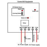 120V 220V Wireless Switch Receiver 1 Channel 10A Relay Output (Model: 0020466)