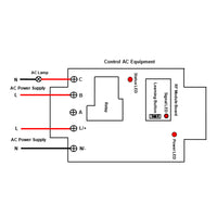 AC 30A Wireless Remote Control Switch Kit Activated by Dry Contact (Model: 0023011)