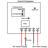 DC Wireless Remote Control Switch Kit 1 RF Transmitter and 6 Receivers (Model: 0020431)