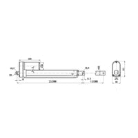 6 Inch Adjustable Stroke Electric Linear Actuator DC 12V 24V 450 Ibs (Model: 0041692)