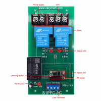 1-CH 30A Wireless RF Switch Receiver For AC 120V 220V Electric Motor (Model: 0020130)
