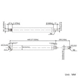 DC 12V 24V Stainless Steel Linear Actuator 180 lbs Stroke 10 inch (Model: 0041966)