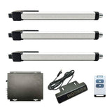 Three 780 lb DC 12V Waterproof Linear Actuators Synchronous Control Kit