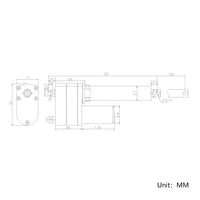 DC 12V 24V Heavy Duty Electric Linear Actuator 1800 lbs Stroke 4 inch (Model: 0041541)