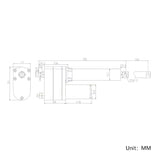 DC 12V 24V Heavy Duty Electric Linear Actuator 1800 lbs Stroke 4 inch (Model: 0041541)