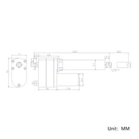 DC 12V 24V Heavy Duty Electric Linear Actuator 1800 lbs Stroke 32 inch (Model: 0041547)