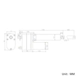 Stroke 32 in DC 12V 24V Heavy Duty Electric Linear Actuator 1800 Ib (Model: 0041547)