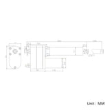Stroke 40 in DC 12V 24V Heavy Duty Electric Linear Actuator 1800 Ib (Model: 0041548)