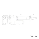 DC 12V 24V Heavy Duty Electric Linear Actuator 1800 lbs Stroke 20 inch (Model: 0041545)