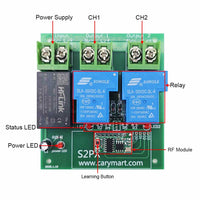 110V 220V 30A Wireless Remote Control Switch Kit 2 Way AC Output 2 km (Model: 0020516)