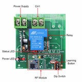 10~80V Wireless Remote Control Switch Kit 1 Way DC Power 30A Output (Model: 0020114)