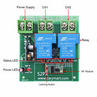 30A Wireless Remote Control Switch Kit 2-CH DC Output LORA 6000ft (Model: 0020514)