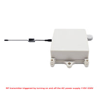 AC Wireless RF Remote Control Receiver Kit by 110V~230V ON OFF Triggered (Model: 0023015)