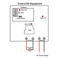 10~80V Wireless Remote Control Switch Kit 1 Way DC Power 30A Output (Model: 0020114)