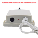 AC Wireless RF Remote Control Receiver Kit by 110V~230V ON OFF Triggered (Model: 0023015)