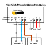 Two DC 12V Thrust 1800 lb Heavy Duty Linear Actuators Sync Control Kit