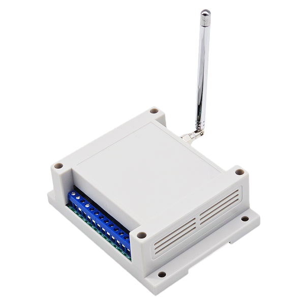 Long Range 3mi DC Wireless RF Switch Receiver 4 CH 7A Relay Output (Model: 0020012)