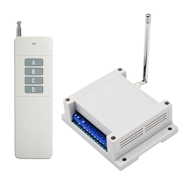 3mi DC Wireless Remote Control Switch Kit 4 Way 7A Relay Output (Model: 0020013)