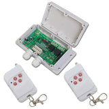 2 CH 12V 24V 10A Time Delay Wireless RF Remote Control Switch Kit (Model: 0020320)