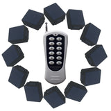 Twelve DC 10A Wireless Receivers and One 12-Button RF Transmitter (Model: 0020630)