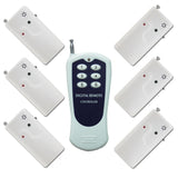 Six DC 3V Wireless Reminders and a RF Remote Control (Model: 0020172)