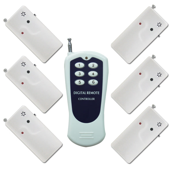 Six DC 3V Wireless Reminders and a RF Remote Control – Remote Control ...