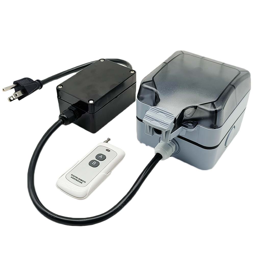 Wireless Remote Control Outlet Kit US Plug & IP66 Waterproof Socket ...