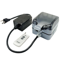 Wireless Remote Control Outlet Kit US Plug & IP66 Waterproof Socket (Model: 0020778)