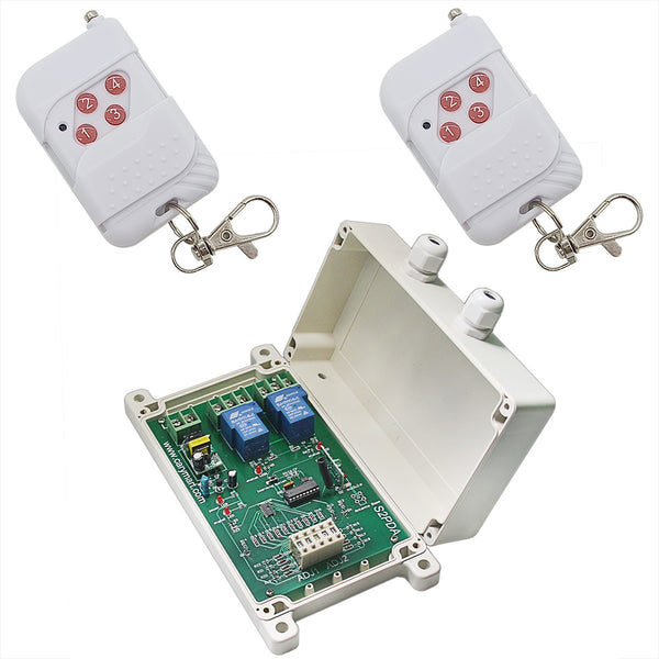 2 CH AC 30A Time Delay Wireless Switch With RF Remote Control (Model: 0020663)