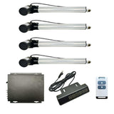 Four DC 12V Thrust 1300 lb Electric Linear Actuators Sync Control Kit