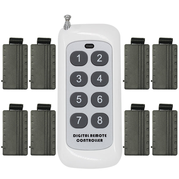 Eight 1.5V Wireless Vibration Reminder with 8 Button RF Remote Control Remote Control Switches Online Store Eight 1.5V Wireless Vibration Reminder with 8 Button RF Remote Control Remote Control Switches Online Store