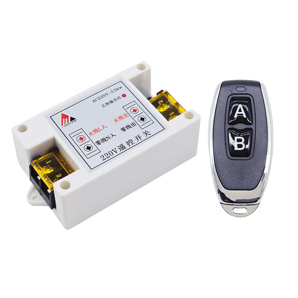 Wireless RF Remote Control Power ON OFF Switch Kit 1 Way AC Output ...