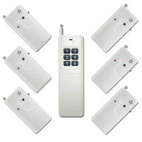 Six DC 3V Wireless Reminders and a RF Remote Control (Model: 0020172)