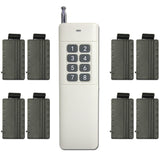 Eight 1.5V Wireless Vibration Reminder with 8 Buttons Remote Control (Model: 0020177)