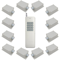 AC Wireless Remote Control Switch Kit 12 Receivers and one Transmitter (Model: 0020459)