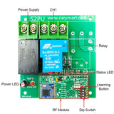 120V 220V Wireless Remote Control Switch Kit 1 Way 30A Lora 3 Miles (Model: 0020093)