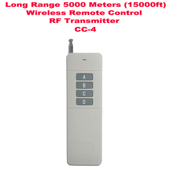Remote Control System 4 Way Wireless Remote Control Switch Kit 4 Way 30A DC Power Output 3mi ...