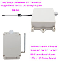 DC Wireless RF Remote Control Relay Switch Kit Triggered by DC 12~24V (Model: 0023012)
