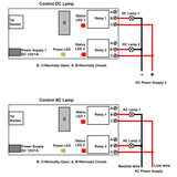 DC power 12V wireless telephone remote control module with 2 channels 10A relay output. For long range control AC and DC equipment.