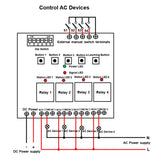 4 CH Wireless RF Transceiver DC Bidirectional Sync Module 3 mi (Model: 0023103)