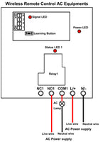 120V 220V Wireless Remote Control Switch Kit 1 Way 30A Lora 3 Miles (Model: 0020093)
