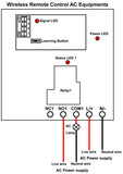 120V 220V Wireless Remote Control Switch Kit 1 Way 30A Lora 3 Miles (Model: 0020093)