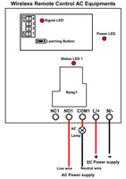 5 Km DC Wireless Remote Control Switch Kit 1 Way 30A Relay Output (Model: 0020092)