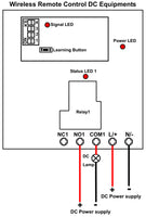 5 Km DC Wireless Remote Control Switch Kit 1 Way 30A Relay Output (Model: 0020092)