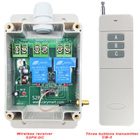 30A Wireless Remote Control Switch Kit 2-CH DC Output LORA 6000ft (Model: 0020514)